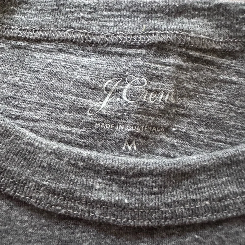 J. Crew Gray Firecracker T-Shirt with Red Print M